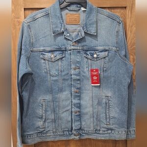 New Levis Mens Jean Jacket, Size Large